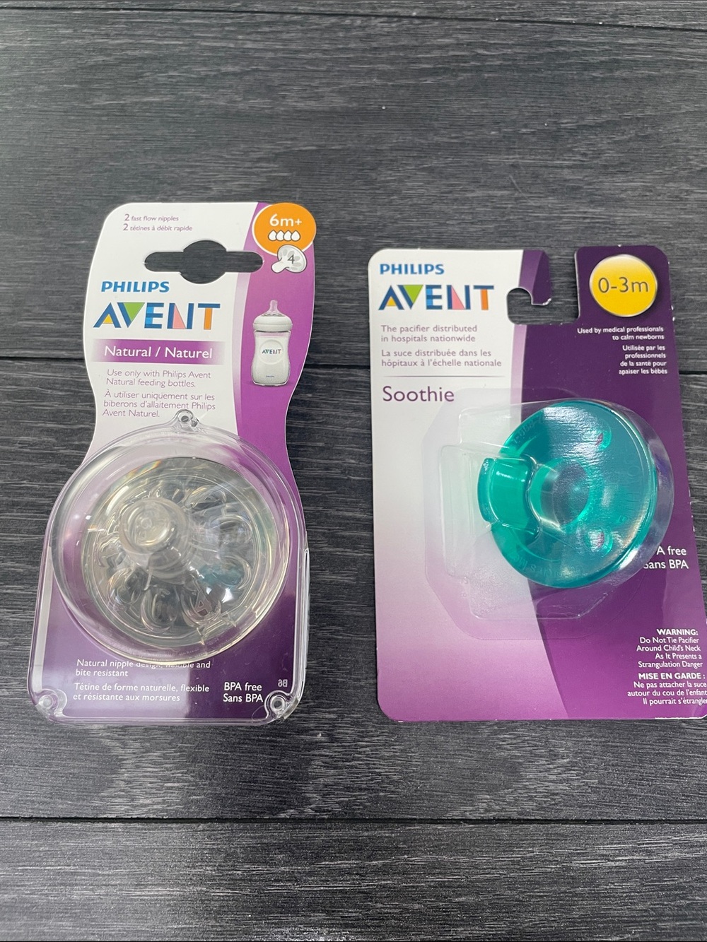 Philips AVENT Pacifier and Natural Nipples Set - Teal & Clear